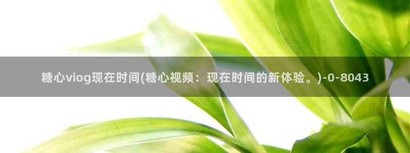 国产糖心vlog传媒nana：糖心viog现在时间(